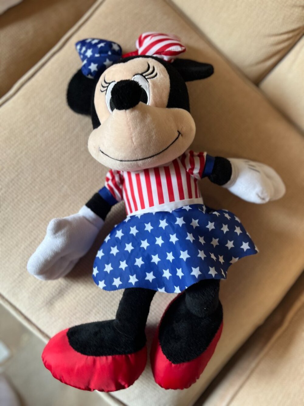 Disney Minnie Mouse Patriotic Plush Toy  (Large)
